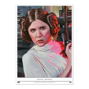 Topps STAR WARS Living Princess Leia 10x14 Fine Art Print GOLD 1/1 ONLY 1 MADE!