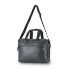 Tosca Vegan Leather Briefcase Adjustable Strap Mens Travel Shoulder Bag Black