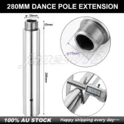 High Quality Chrome Dancing Pole Extension 28cm Diameter 45mm Portable AU STOCK