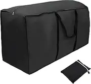 Extra Large Garden Cushion Storage Bag 173x76x51cm - Waterproof Heavy Duty 210D Oxford Fabric, UV Resistant Outdoor Cover with Handles for Patio Furniture, Christmas Tree, Blankets (Black)