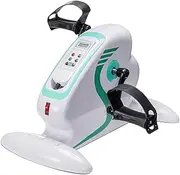 Electric Pedal Exerciser, Adjustable Portable Exercise Bike, Mini Cycle Elliptical Trainer, Seated Leg Exercise Equipment for Leg and Arm Exercises