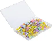 HEALSOPTHY 200pcs Flower Head Straight Pins Sewing and Quilting Pins with Storage Box for DIY Projects Sewing Straight Pin Embroidery Pin