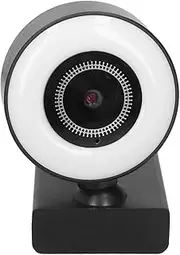 Webcam with Microphone,USB Webcam with Light, 2247+F37 Lens,HD Web Camera for Computers PC Laptop Desktop,for Video Conference Gaming Calling,Plug and Play