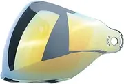 Flip Up Face Visor Lens Motorcycle Half Helmet Sun hat Windproof Sunshade Helmet Glasses Goggles Suitable for BE&ON B120(Yellow)