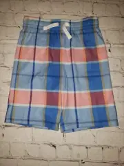 NWT Cat & Jack Boys Plaid Pajama Shorts Size S 6/7, M 8/10