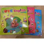 LOVE ENGLISH1.3.5 （3 STUDENT BOOK、3 WORKBOOK、每集皆附CD+DVD）