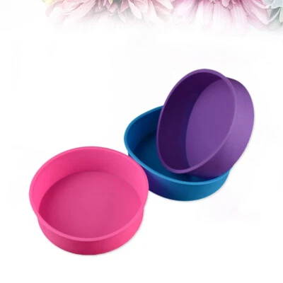 Silicone Cake Mould Baking Accessories Round Bakeware Pan Colored Cake Pan