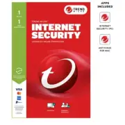 Trend Micro Internet Security - 1 Device - 1 Year Subscription - Mac & PC - A...
