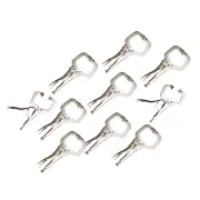 10pc Heavy Duty Steel C-Clamps 6" Mig Welding Locking Plier Vice Grip