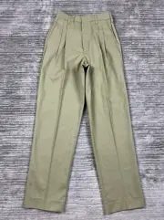 Highland By Red Kap Pants Womens 6 Beige 31" Inseam Pleated NWT Uniform