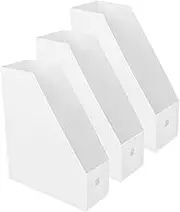 Homoyoyo 3Pcs Box Desktop Document Rack Creative File Organizer for Books Magazines Letters Frosted Practical Storage for Home Office