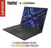ThinkPad P1 i7 4.8GHz RTX 3070 8GB WQXGA 32GB 1TB IR 2Y Premier Plus Warranty