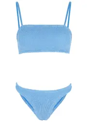 Hunza G Gigi Seersucker Bikini - Light Blue - One Size One Size