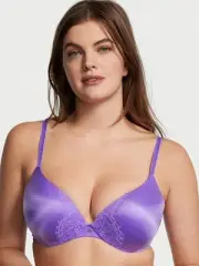 NEW! Victoria Secret 36 B 36 B So Obsessed Push Up Body Purple LILAC BRA smooth