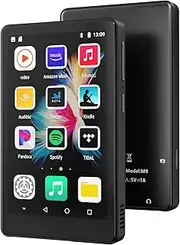 80 GB MP3 Music Player with Bluetooth and WiFi Connection, 4 Inch 1080P Touchscreen MP4 Video Player with Spotify/Deezer Durable Material (M9)