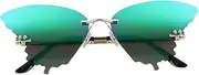 [VALICLUD] Glasses Pink Shape Funny Sunglass Butterfly Blue