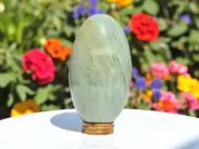 Large Green Aventurine Crystal Lingam Handmade Crystal Home Office Decor Lingam