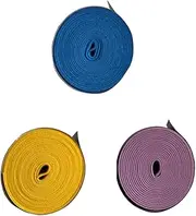 10Pc Sticky Sweatband Grip Tape Smooth Adhesive Overgrip for Badminton and Squash Rackets Random Colors Moisture Absorbing Slip Comfortable PU Material