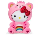 Care Bears Hello Kitty Dressed As Cheer Bear Soft, 8" Fun-Size Plush