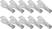 CONGARTENO Mini Stainless Steel Tongs 10 Pack Serving Clips for Buffet Ice Cubes Sugar Cubes Appetizers for Parties