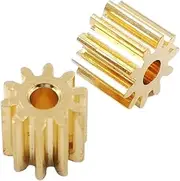 Pinion Motor Gear Module Pinion,10pcs Brass Pinions 0.4M 6T 0.98MM 1MM Copper Gear Bore Gears GS