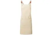 Premier Cross Back Bib Apron (Khaki) (One Size)