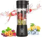 "Portable USB Rechargeable Mini Juice Blender - 6 Blades, 380ml, for Smoothies