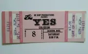 Yes Original UNUSED 1977 Concert Ticket Coliseum in Jackson MS Prog Rock Music