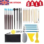 28pcs Pottery Clay Tools Ceramic Clay Sculpting Tool DIY Kit Pottery Modeling