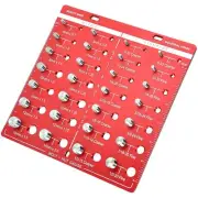 28 Sizes Thread Nut & Bolt Gauge Aluminum Alloy Metric Imperial Identification