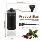 ABS Hand Coffee Mill Wear Resistant Manual Coffee Grinding Tool with Mahvs