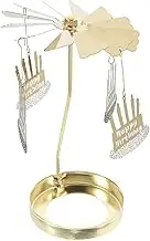Candle Cup Rotating Carousel Metal Tealight Holder Aromatherapy Candle Cup Windmill Tealight Holder Rotating for Events