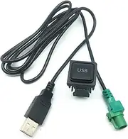 MeiKeL Car USB Interface CD Player Radio USB Adapter Cable Wiring Harness Fit for VW Jetta Golf 5 Mk5 6 Mk6 Polo Tiguan Fit for Audi Fit for Skoda (Color Name : 1Set)