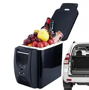 Travel Fridge for Car - Compact 6L Portable Car Refrigerator | Energy-Saving Shockproof Cooler with Hot & Cold Box Function, Ideal for Picnics, Camping, Home Use, and Long Vehicle Journeys