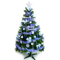 在飛比找松果購物優惠-【摩達客】耶誕-台灣製6尺豪華版裝飾綠聖誕樹 (+藍銀色系配
