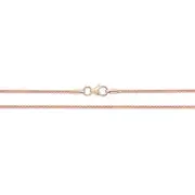 Girls 9ct Rose Gold Spiga Wheat 2mm Chain Necklace