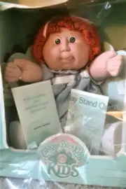 VINTAGE NIB 1980s Coleco Cabbage Patch Kids Doll Red Hair w/ Tongue Out