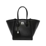 [Ermanno Scervino] Ermanno Scervino Maggie Turn-lock Leather Tote Bag ONE SIZE BLACK