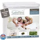 SafeRest Waterproof King Size Mattress Protector - Fitted with Stretchable Po