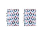 2x LVD Recycled Leather Note Book Jaya Stylish Hard Cover Journal/Diary 15x10cm