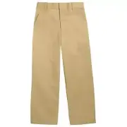French Toast Khaki Tan Flat Front Pants School Uniform Boys 10 Husky New