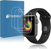 [T Tersely] [3 Pack] Screen Protector for Apple Watch Series 3/2/1-38 MM,Premium TPU Soft Flex Full Coverage Screen Protector Film Guard for Apple Watch iWatch Series 3/2/1 38mm