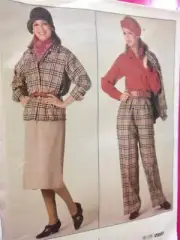 Vogue Sewing Pattern 0995 Ladies / Misses Jacket Skirt Pants Blouse Size 8-12 UC