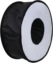 HOMSFOU 45cm Ring Shape Softbox Flash Diffuser for Photography Portable and Collapsible Magnet and Fastener Perfect for Outdoor
