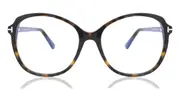 Tom Ford FT5708-B Blue-Light Block 052 Men's Glasses Tortoiseshell Size 57 - Private Health Rebate - Blue Light Block Available