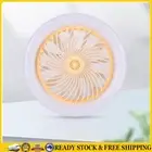 10 Inch Aromatherapy Ceiling Fan with Lights Remote Control (Yellow with Remote)