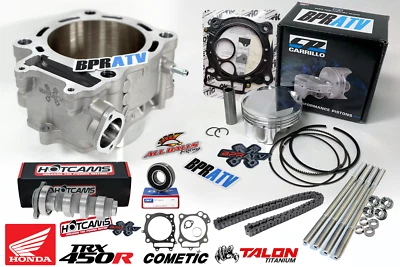 06+ TRX450R TRX 450R 96mm CP Piston Cylinder Top Cometic Stage 2 Hot Cams Chain