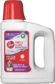 Hoover Paws & Claws Anit Bac Carpet Solution 1L