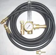 Argon Gas Mix Flowmeter Mig Tig Welding Regulator CGA 580 w 10' Argon Hose