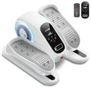 Fitness Under Desk Elliptical Trainer Machine, 12 Level Speeds Mini White